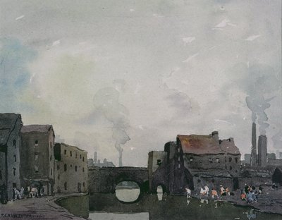 Birminghamin kanava (akvarelli) tekijältä Thurston Laidlaw Shoosmith